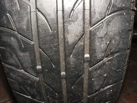 Worn tyre Stock Photos