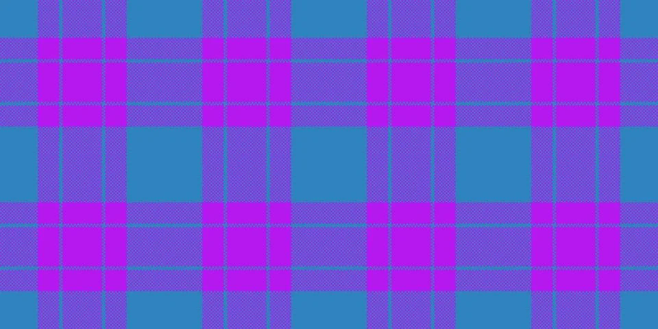 Worn vector check texture, large pattern seamless textile. Flow tartan back.. Stockillustratie