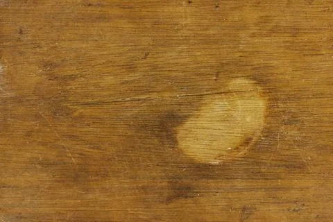 Worn Wooden Table Surface With Stain And Scratches Rustic Oak Texture Background Stock Photos