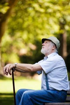 Worried about the future Stock Photos