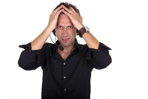 Worried assistant Stock Photos