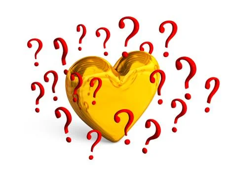 Worried Heart Stock Illustration