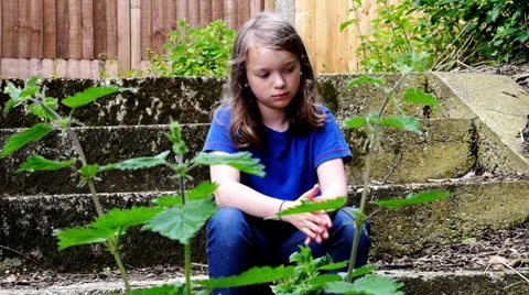 Worried, lost, missing child Stock Footage 39077068