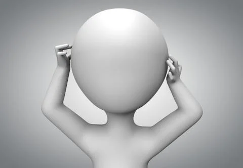Worried man Stock Illustration