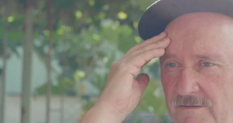 Worried Man with Moustache Stock Footage 139229245