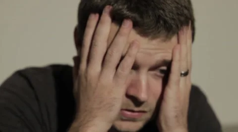 Worried Man Slide 库存影片 40258731