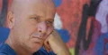 Worried People Graffiti Paint Building Background Man Standing Alone Stressed 4k or 4k+ Resolution