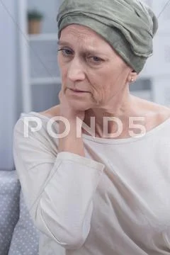 Worried sick woman Stock Photos