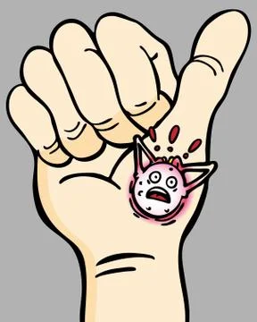 Worry wart Stock Illustration