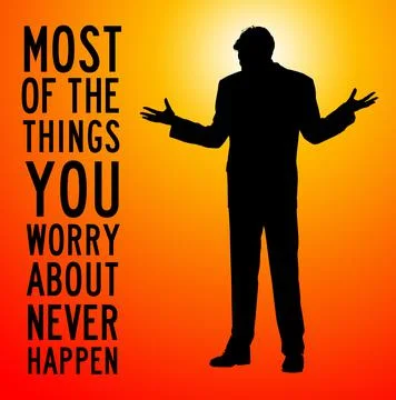 Worrying too much Stock Illustration