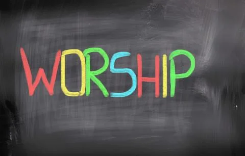 Worship concept Stock Illustration