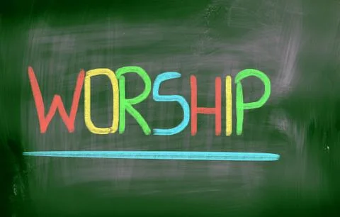 Worship concept Stock Illustration