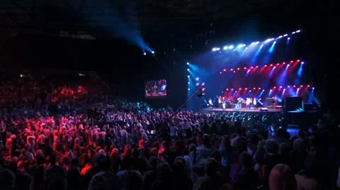 Worship concert Stock Footage