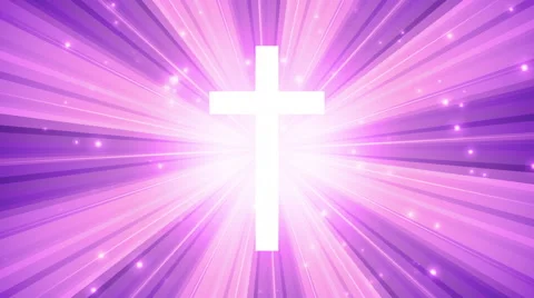 Worship Cross Light Rays Stock Footage 60232848