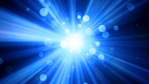 Worship Light Rays Blue Video stock 97402133