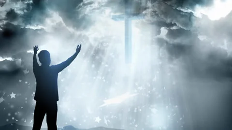 Worship Stand no text Stock Footage 35797008