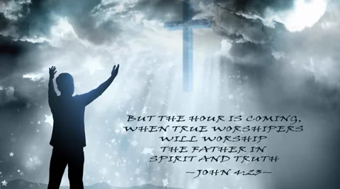 Worship Stand text Stock Footage 35797017