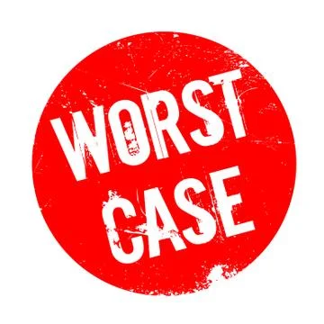 Worst Case rubber stamp Stock Illustration