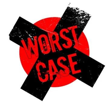 Worst Case rubber stamp Stock Illustration
