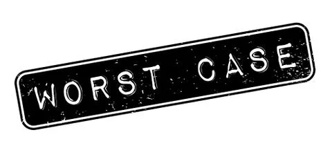 Worst Case rubber stamp Stock Illustration