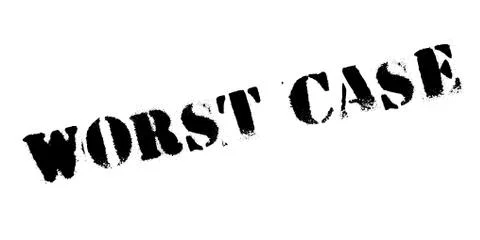 Worst Case rubber stamp Stock Illustration