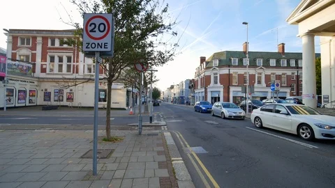 Worthing Chapel Road Video stock 96890410