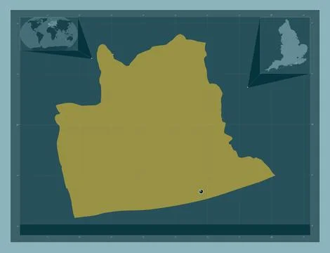 Worthing, England - Great Britain. Solid color shape Stockillustratie
