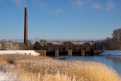 Wouda pumping station Foto stock