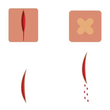 Wound icon vector Stock Illustration