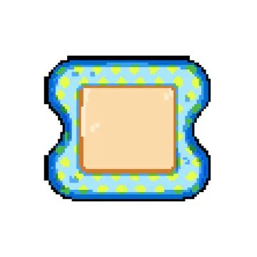 Wound kid plaster pixel art vector illustration イラスト素材