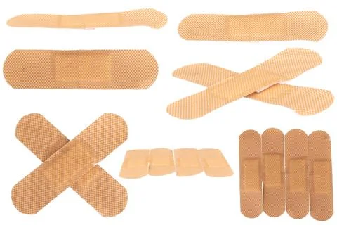 Wound plaster isolated on white background Stock Photos
