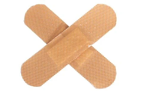 Wound plaster isolated on white background Stock Photos
