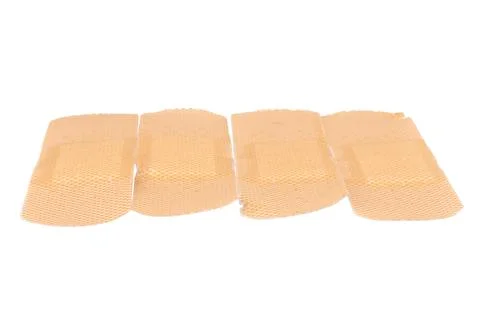 Wound plaster isolated on white background Stock Photos