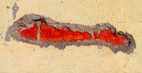 Wound on a wall Stock Photos