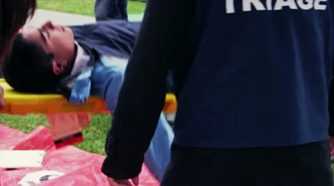 Wounded guy Video stock 10891883