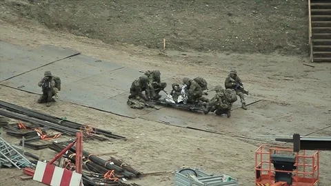 Wounded soldier Stock Footage 82647522