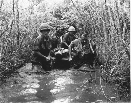 Wounded in Vietnam 스톡 사진