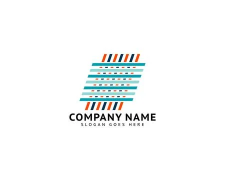 Woven abstract logo concept vector template イラスト素材