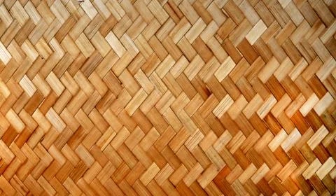 Woven Bamboo Strips Pattern Foto stock