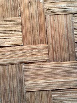 Woven Bamboo Texture Background Macro Detail Stock Photos