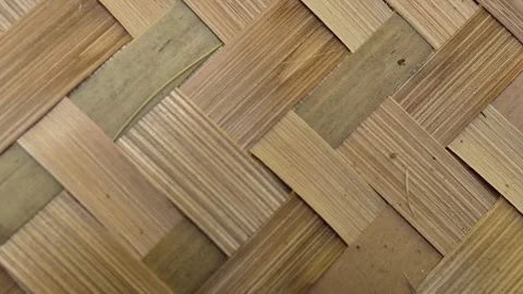 Woven bamboo texture Stock Footage 309434106