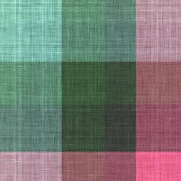 Woven cloth plaid background pattern. Traditional checkered home decor linen Stock Illustration