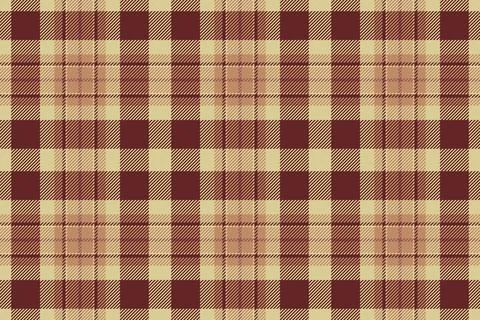 Woven fabric plaid pattern, editable textile vector texture. 20s seamless b.. イラスト素材