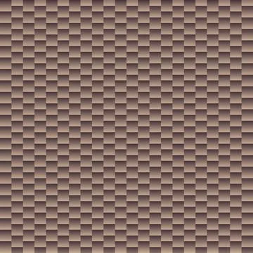 Woven Geometric Pattern in Brown and Beige. Abstract seamless pattern mosai.. Stock Illustration