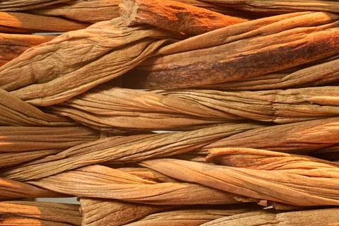 Woven material with light shining through the gaps. The contrast between th.. Stock Photos