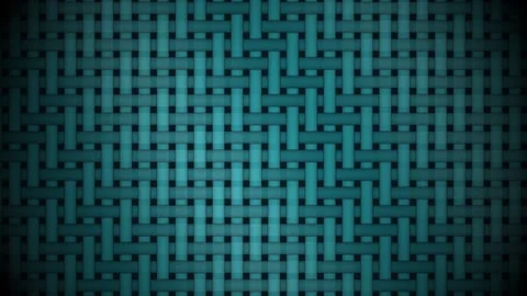 Woven pattern in blue tones creating an intricate design Stock Footage 338236337