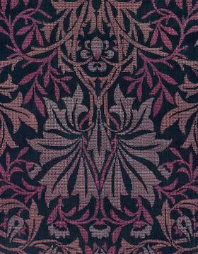 Woven patterned, rigid fabric textured, textile floral design Stock Illustration