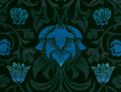 Woven patterned textile fabric, old fashioned textile print Stock Illustration