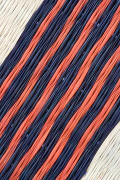 Woven raffia Stock Photos