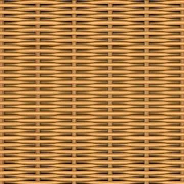 Woven rattan with natural patterns Stock Illustration